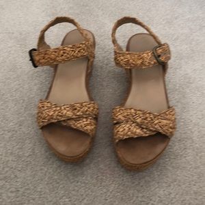 Stuart Weitzman wedge sandals size 8